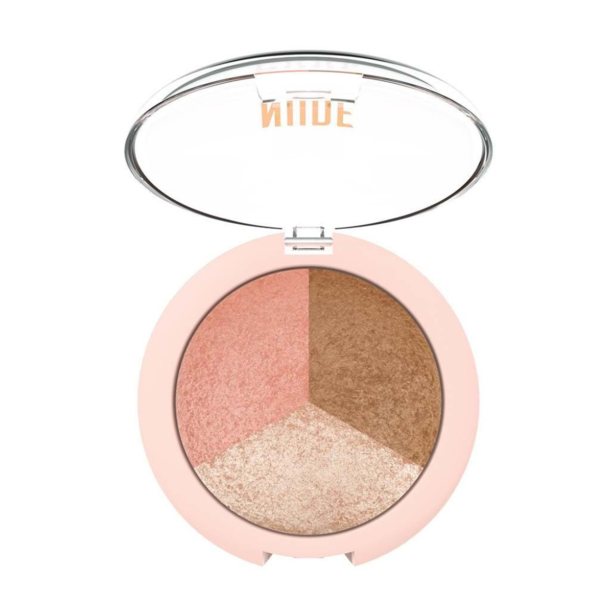 Палетка для скульптурування обличчя 3 в 1 Golden Rose Nude Look Baked Trio Face Powder, 9.5 г